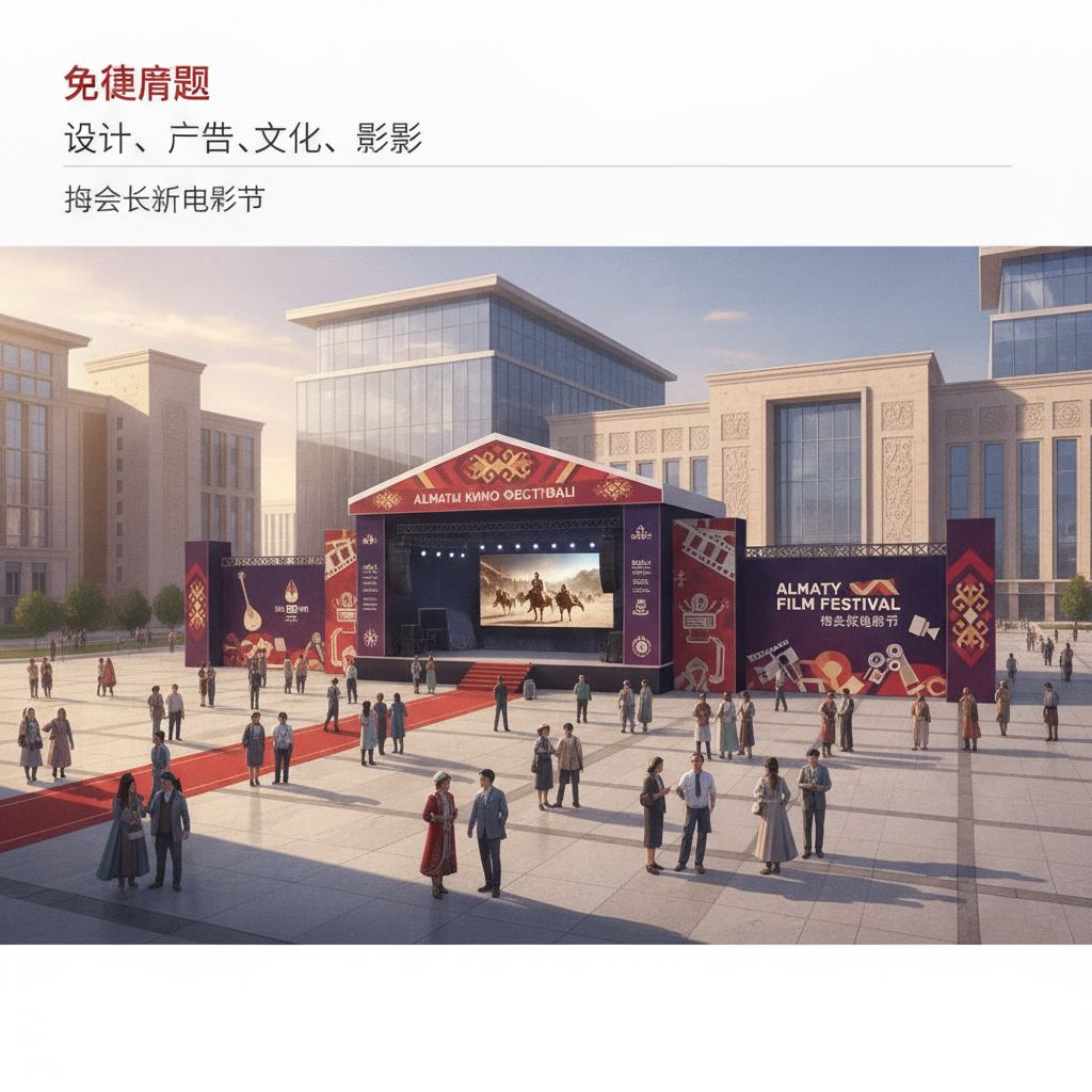 哈萨克斯坦电影节现场